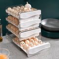 Egg Holder for Refrigerator Double-Layer | Egg Storage Organizer Plastic Trays with Drawer