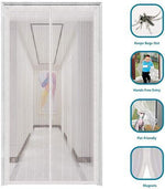 All Magnetic Screen Door Keeps Bugs out, Hand free Entry, Pet Friendly, Quality Magnets