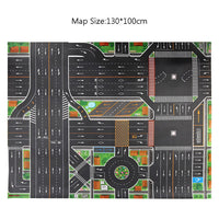 NEW Waterproof Non-woven 130*100CM Large City Traffic Car Park Play Mat Kids Playmat Pull Back Car Toys for Children's Mat