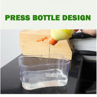 Innovative Soap Dispenser and Sponge Holder 2 in 1, Dish Soap Dispenser for Kitchen, Best Kitchen Products